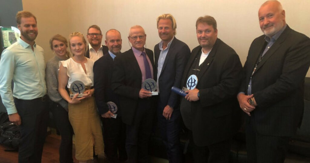 Secure Practice team at the awards ceremony.